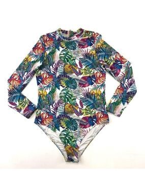 TROPIK tropical womens rashguard XL swim suit one piece